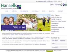 Tablet Screenshot of hansells.co.uk
